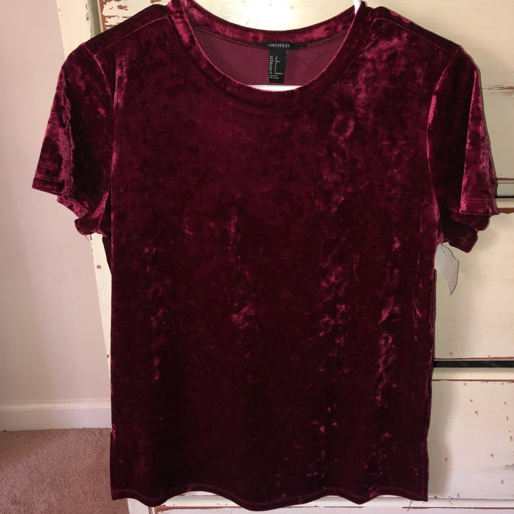 Velvet Cropped Shirt